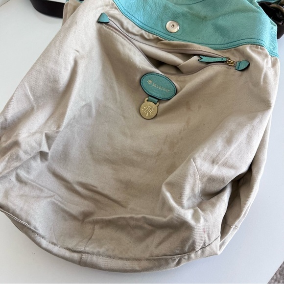 Mulberry Mitzy Medium Hobo Crossbody Messenger Emerald Pebbled - Picture 8 of 15